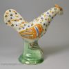 Staffordshire prattware pottery module of a chicken, circa 1800