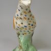 Staffordshire prattware pottery module of a chicken, circa 1800