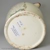 Creamware pottery jug decorated with a print of 'an English JACK-TAR giving MONSIEUR a drubbing', circa 1800