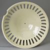 Creamware pottery reticulated sauce tureen with pierced lid, circa 1780