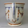 Large prattware pottery loving cup, circa 1820