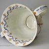 Large prattware pottery loving cup, circa 1820