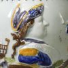 Prattware pottery commemorative jug moulded with Admiral Duncan and Captain Trolop (sic), circa 1800