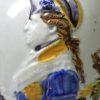 Prattware pottery commemorative jug moulded with Admiral Duncan and Captain Trolop (sic), circa 1800