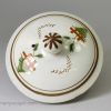 Prattware pottery teapot, circa 1810