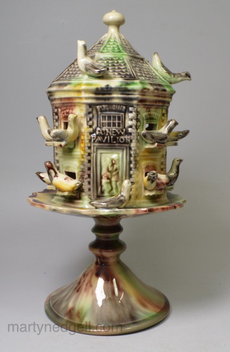 Creamware pottery module of 'A NEW PAVILION' dove cote, circa 1755