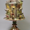 Creamware pottery module of 'A NEW PAVILION' dove cote, circa 1755