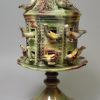 Creamware pottery module of 'A NEW PAVILION' dove cote, circa 1755