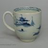 Liverpool Christian porcelain coffee cup decorated in cannonball pattern, circa 1770