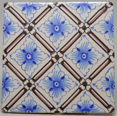 Dutch Delft tile, circa 1820