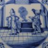 Dutch biblical Delft tile of an angel appearing to Zechariah, circa 1750