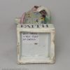 Staffordshire pearlware pottery figural group of 'Faith, Hope and Charity', circa 1820