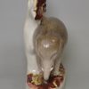 Staffordshire pottery elephant spill vase, circa 1860