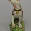 Staffordshire pearlware pottery dog, circa 1820