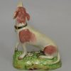 Staffordshire pearlware pottery dog, circa 1820