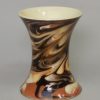 Creamware pottery spill vase decorated with marbled slip, circa 1820