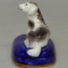 Staffordshire porcelain spaniel, circa 1830