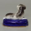 Staffordshire porcelain spaniel, circa 1830