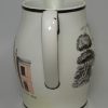 Pearlware pottery jug printed with 'DARLINGTON TOWN HALL Erected 1808', circa 1810