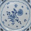 Creamware pottery spill vase decorated with marbled slip, circa 1820