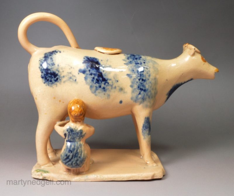 Buff bodied cow creamer, circa 1820