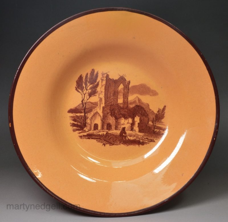 Don pottery chalcedony plate, circa 1820