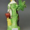 Staffordshire pearlware pottery figure of a gardener, circa 1820