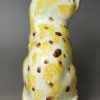 Pearlware pottery cat decorated with colour Unser the glaze, circa 1800