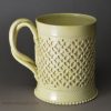 Creamware pottery recalculated mug, circa 1775