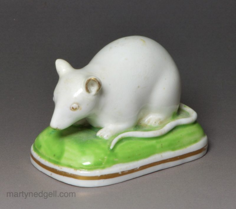 Derby porcelain model of a mouse, circa 1820