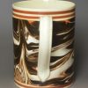 Creamware pottery snuff box 'I Bell 1780', dated 1780