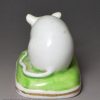 Derby porcelain model of a mouse, circa 1820