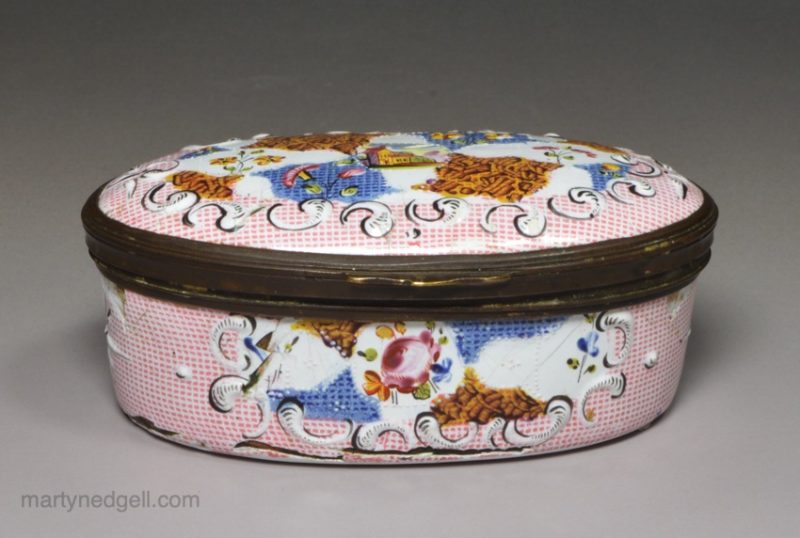 Bilson enamel snuff box, circa 1780