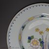 London delft plate decorated in polychrome florals, circa 1750
