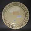 Creamware pottery pierced plate, circa 1780