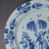 London delft plate decorated with a Chinese sage, circa 1760