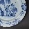 London delft plate decorated with a Chinese sage, circa 1760