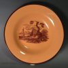 Set of six small Don Pottery chalcedony plates, circa 1820