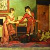 Reverse print on glass 'THE AFFECTIONATE WIFE', circa 1807
