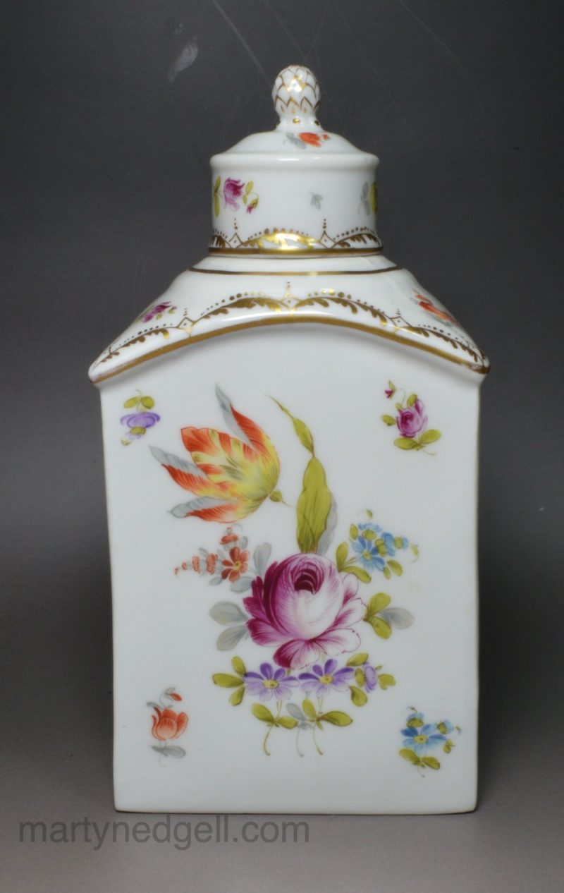 German porcelain tea canister, circa 1880
