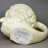 Creamware pottery Satyr mug, circa 1780