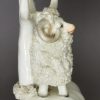 Pair of Staffordshire porcelain sheep, circa 1840