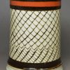 Pearlware pottery mug decorated with inlaid slip, circa 1820
