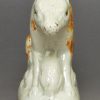 Pearlware pottery pig and piglets decorated in colours under the glaze, circa 1790