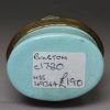 Bilston enamel patch box, circa 1780