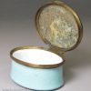 Bilston enamel patch box, circa 1780