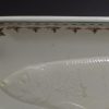 Wedgwood creamware pottery tray moulded with a fish, circa 1790