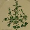 Creamware pottery. pierced plate decorated with green enamel, circa 1775