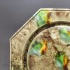 Whieldon type, creamware pottery silver shaped plate decorated with oxides under the glaze, circa 1770