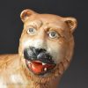 Pearlware pottery lion decorated with enamels over the glaze, circa 1810 - Image 2